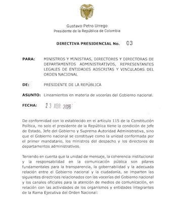 La Casa de Nariño endurece las condiciones internas para la comunicación del Gobierno nacional - crédito Suministrada a Infobae Colombia