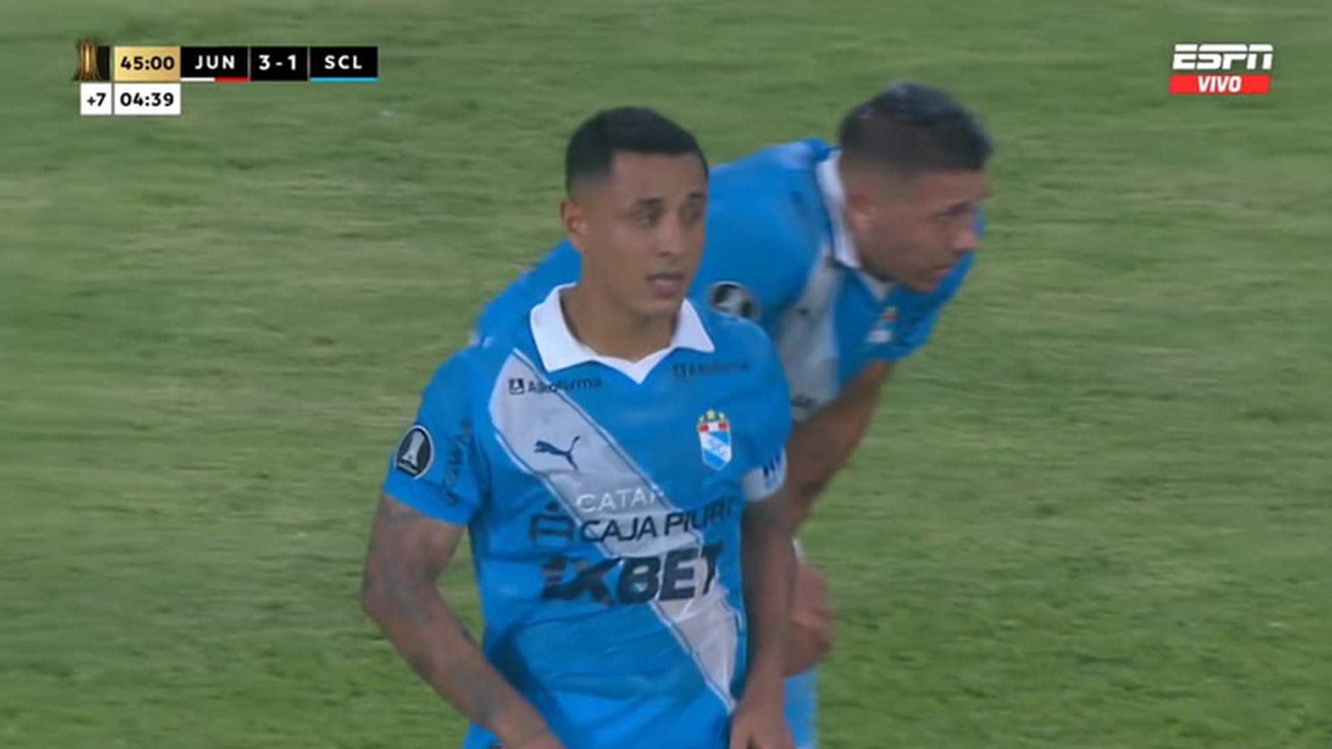 Gol de Yoshimar Yotún para reducir la diferencia en Sporting Cristal vs Junior por Copa Libertadores 2026