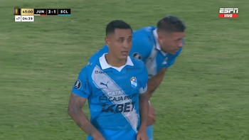 Gol de Yoshimar Yotún para reducir la diferencia en Sporting Cristal vs Junior por Copa Libertadores 2026