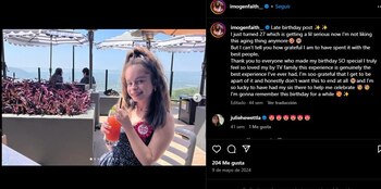 Imogen Faith Reid cumplió 27