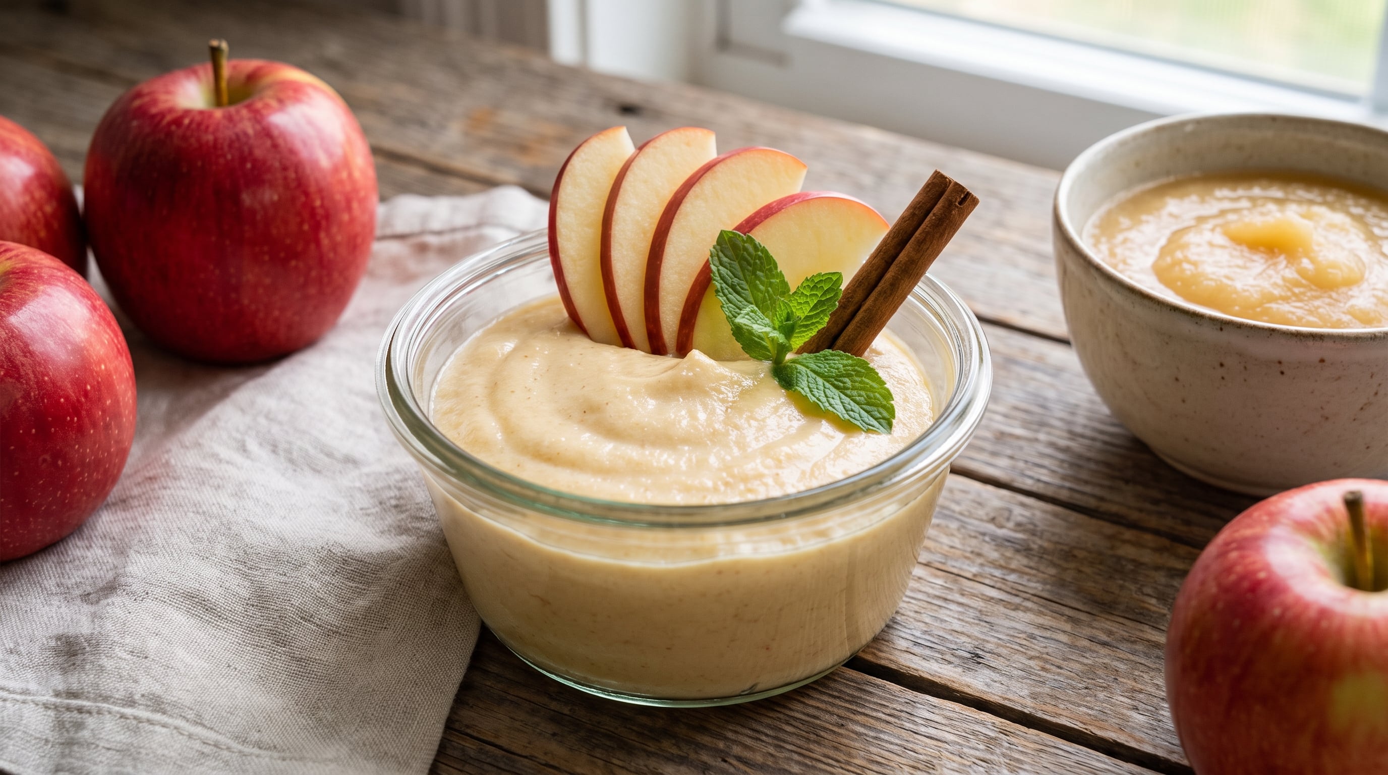 Receta de mousse de manzana sin azúcar, rápida y fácil