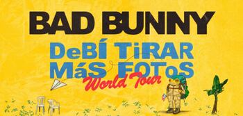 Cartel promocional de los conciertos de Bad Bunny en Medellín con las fechas 23, 24 y 25 de enero de 2026