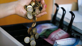 Una moneda de plata y