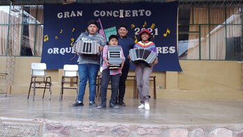 Los alumnos de bandoneón de