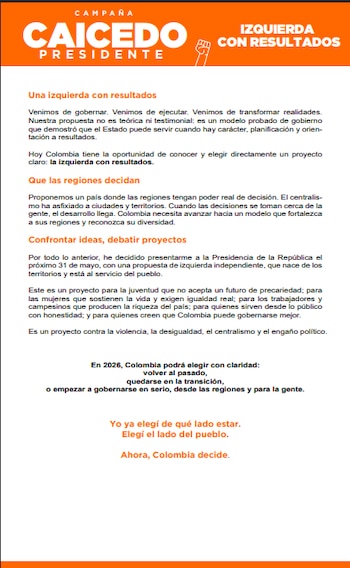 El exgobernador de Magdalena apuesta