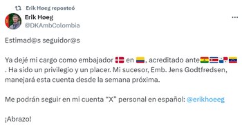 El diplomático invitó a los