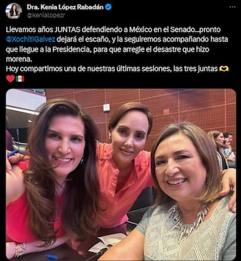 Kenia López Rabadán se despidió