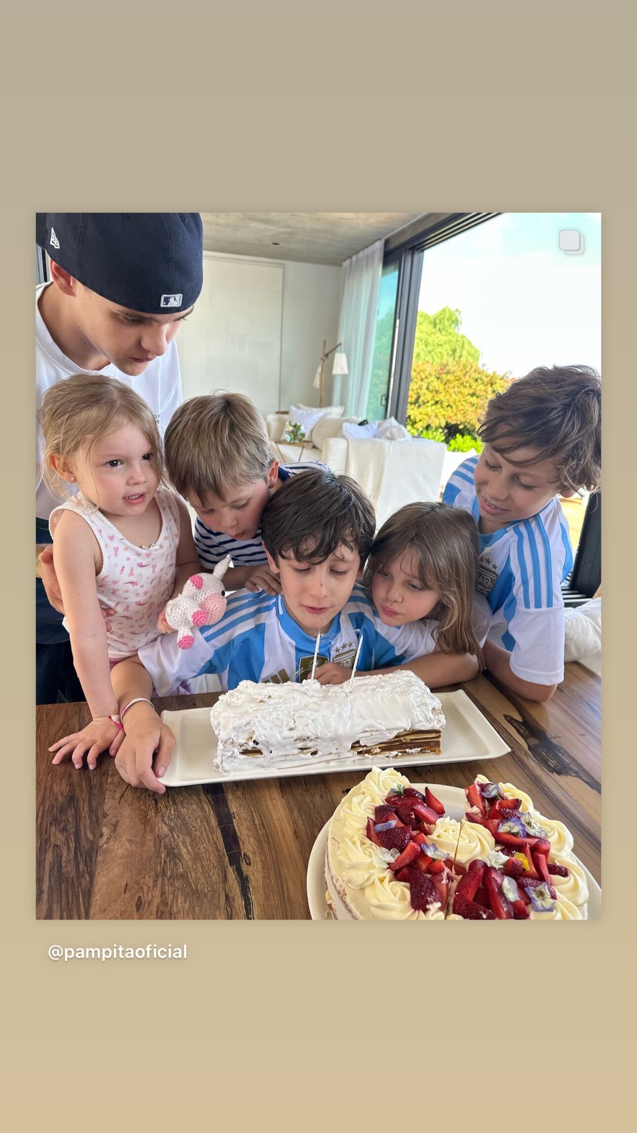 Benicio Vicuña junto a todos sus hermanos en su cumpleaños (Instagram, Beniciovicunaardohain)