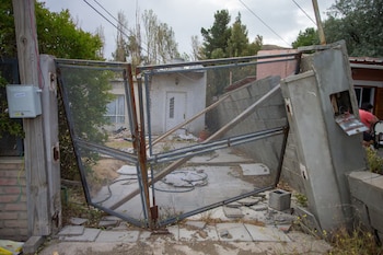 El portón de una vivienda
