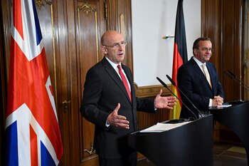 El ministro de Defensa alemán,