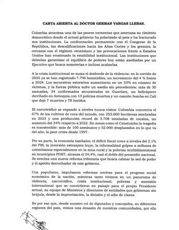 Carta concejales y diputados solicitando