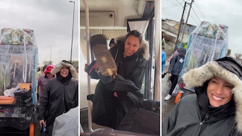 La reflexión de Pampita durante la Peregrinación a Luján bajo la lluvia: “Descubrirse en cada paso”