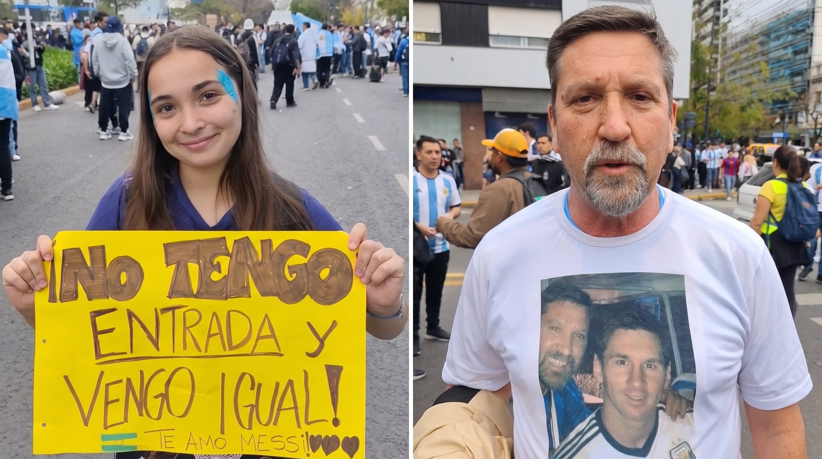 Los hinchas hicieron sentir su devoción para el ídolo adentro y afuera de la cancha (Imagen Ilustrativa Infobae)