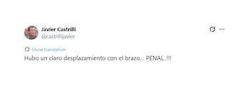 Castrilli sobre la jugada del final del River-Boca