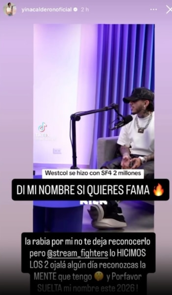 Yina le respondió a Westcol