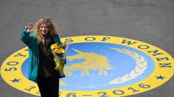 Bobbi Gibb reconocida en 1996,