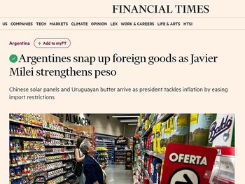 "Los argentinos compran productos extranjeros