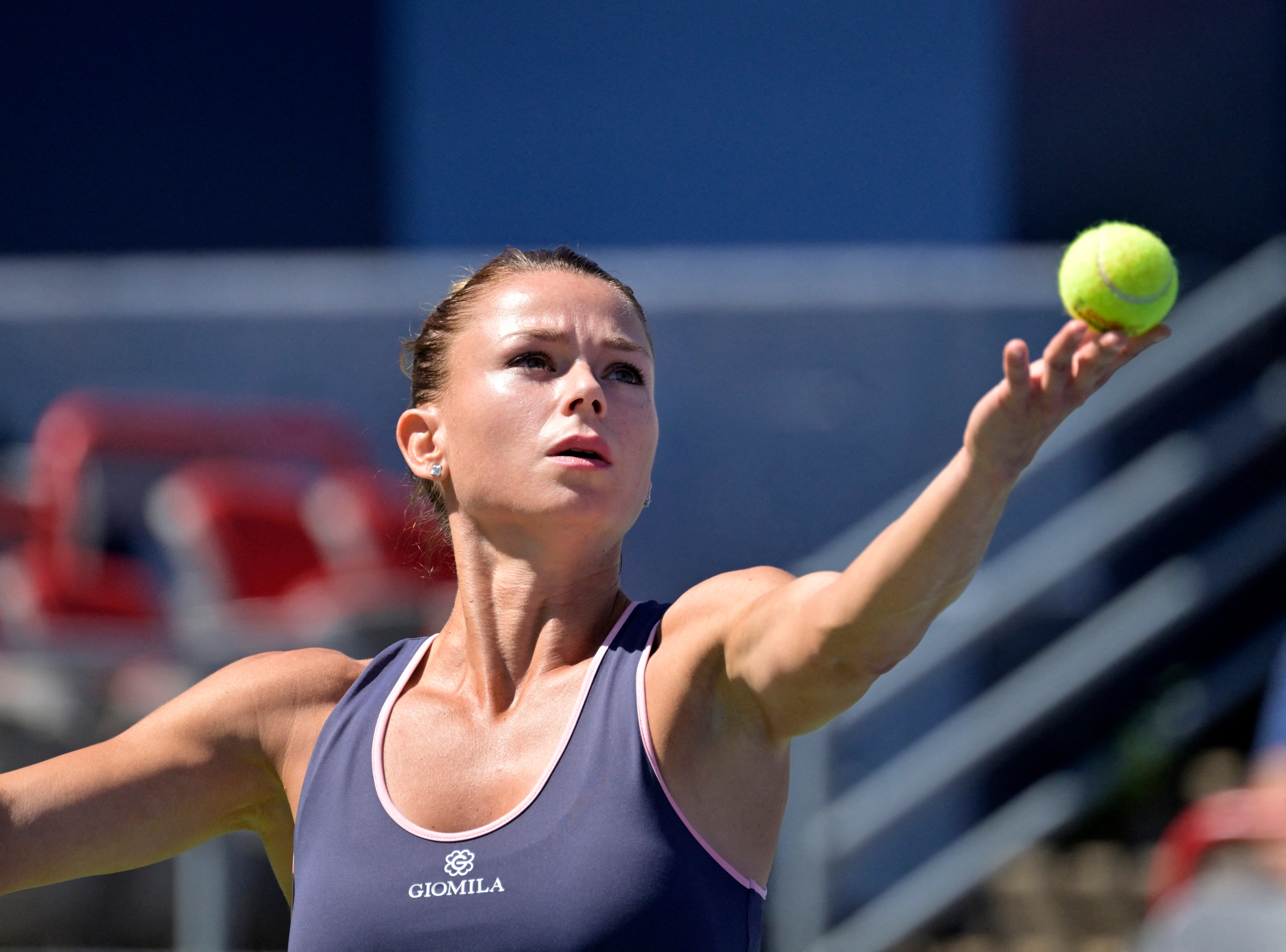 Camila Giorgi ganó cuatro títulos de la WTA durante su carrera como tenista (Mandatory Credit: Eric Bolte-USA TODAY Sports)