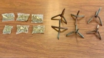 Los artefactos y dosis incautados