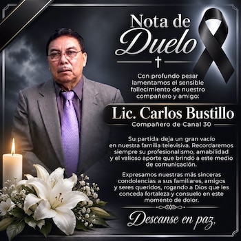 Carlos Bustillo del Valle, cuya repentina muerte por aparentes causas naturales ha causado una profunda consternación en el gremio periodístico regional (Cortesía: Televisión Olanchana).