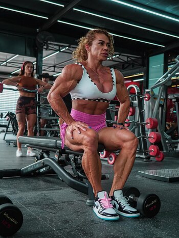 La fisicoculturista colombiana construyó una