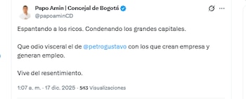 El concejal Papo Amín señaló