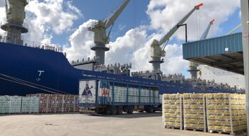 El embarque con cítricos nacionales