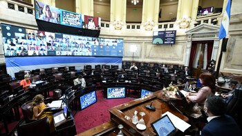 Cristina Kirchner presidió la sesión