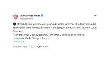 El comunicado de Unión tras