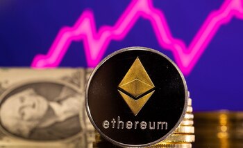 Representación de la criptomoneda Ether.