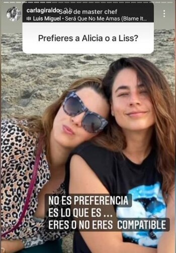 Historias de Instagram de Carla Giraldo. Foto: Instagram @carlagiraldo