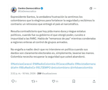 Con este mensaje en su