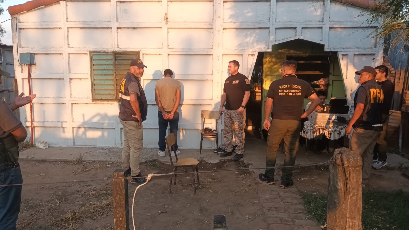 El sospechoso detenido