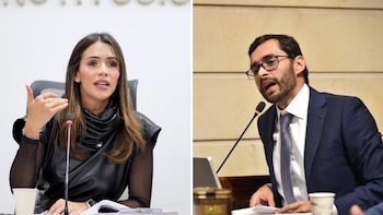 Mafe Carrascal se despachó contra José Jaime Uscátegui por usar un pañuelo azul en debate sobre la vida desde la fecundación: “No está siendo imparcial”