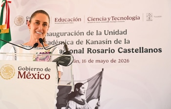 Claudia Sheinbaum inaugura Unidad Académica de Kanasín de la Universidad Nacional Rosario Castellanos en Yucatán. (Foto: Presidencia)