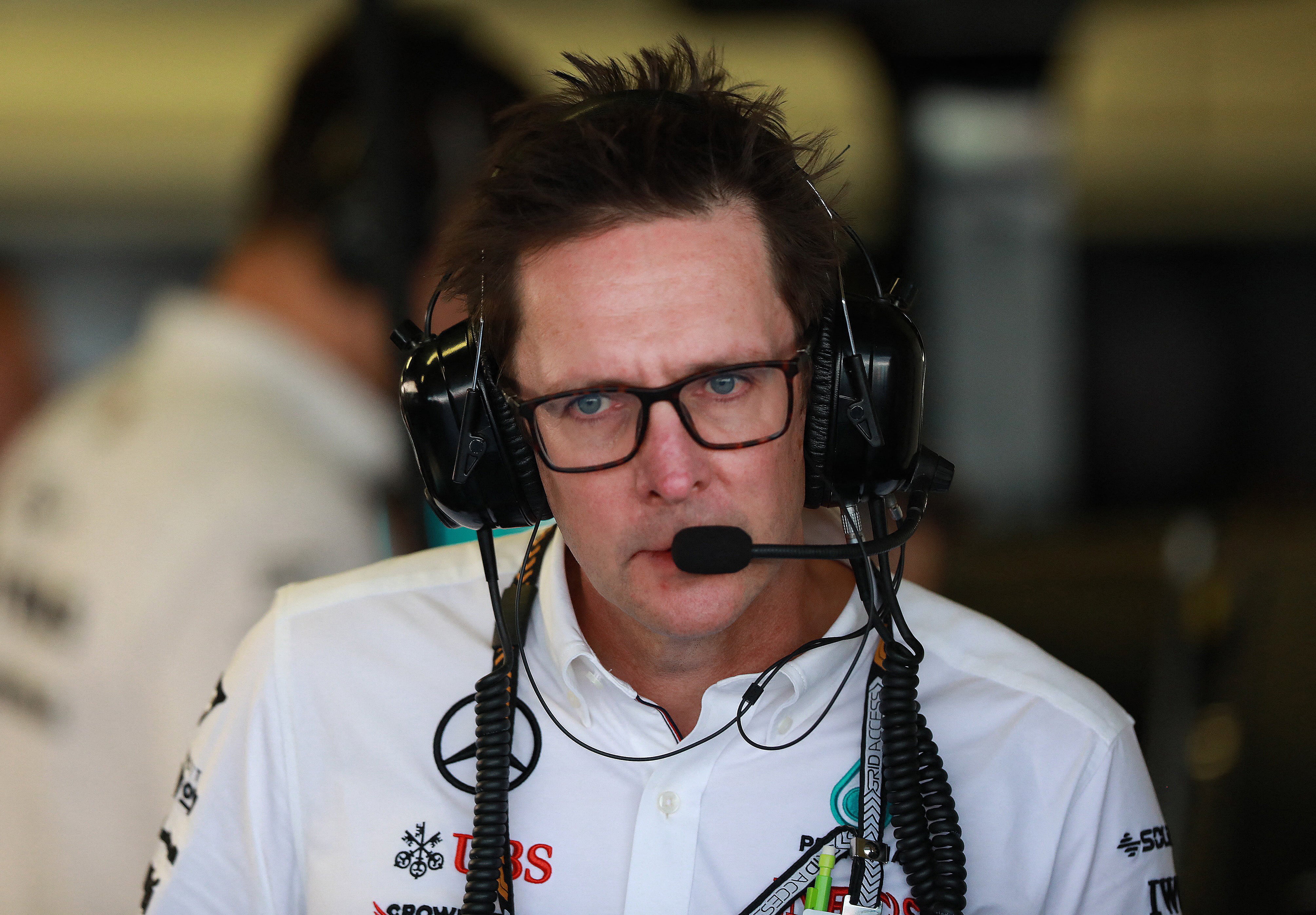 Andrew Shovlin, director de ingeniería de pista en Mercedes, realizó una profunda reflexión sobre el factor que podría alterar el curso de las carreras en 2026 ( REUTERS/Carlos Perez Gallardo)