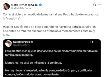María Fernanda Cabal no escatimó