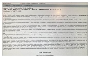 El documento que Verónica Ojeda