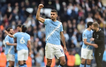 El centrocampista del Manchester City Rodri Hernández EFE/EPA/PETER POWELL)