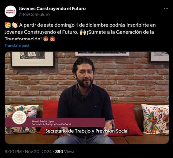 Foto: X: @JovConFuturo