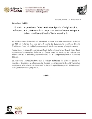 La SRE informó que se