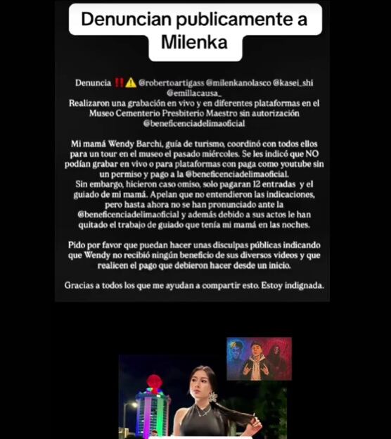 Denuncian a Milenka Nolasco, Emilio Jaime y Roberto Artigas por grabar en el Presbítero Maestro sin autorización. TikTok