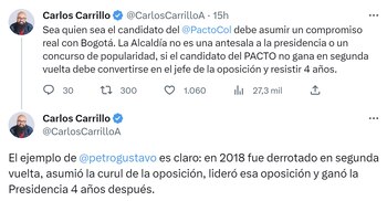 Carlos Carrillo pone condiciones para