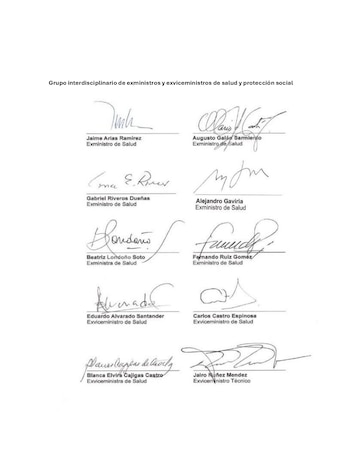 Una declaración pública de exfuncionarios