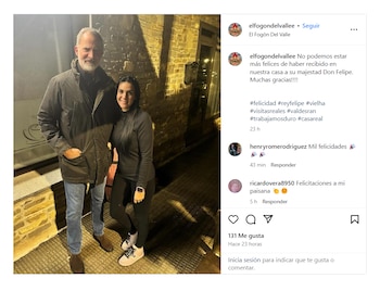 El rey de España estuvo,