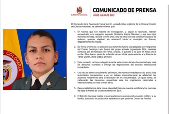 Comunicado de prensa del Ministerio