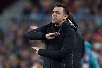 El técnico del Barcelona Xavi
