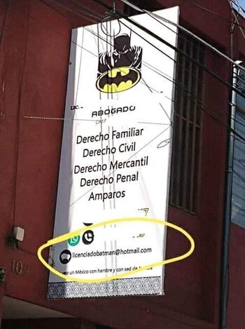 El Licenciado Batman es serio