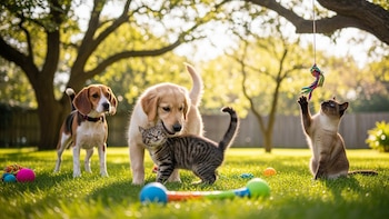 Una educadora animal sobre las
