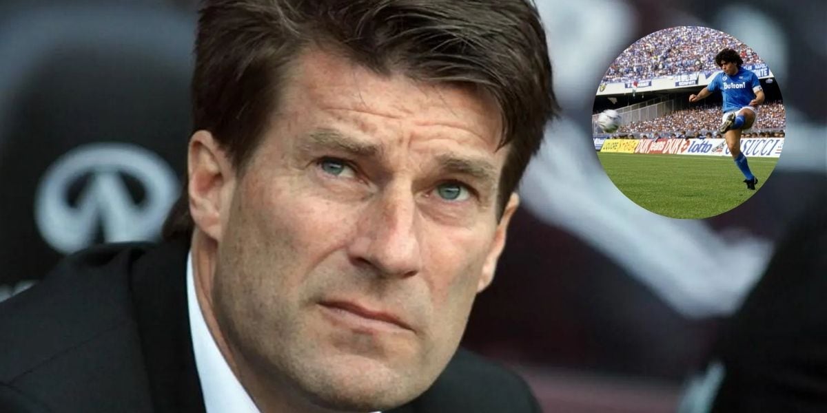 Michael Laudrup contó la anécdota que tuvo con Maradona y los cordones de sus botines (Composición fotográfica)